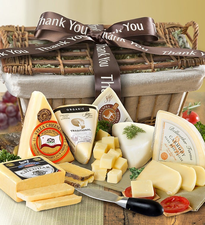 Thank You Premium Handcrafted Cheese Gift Basket